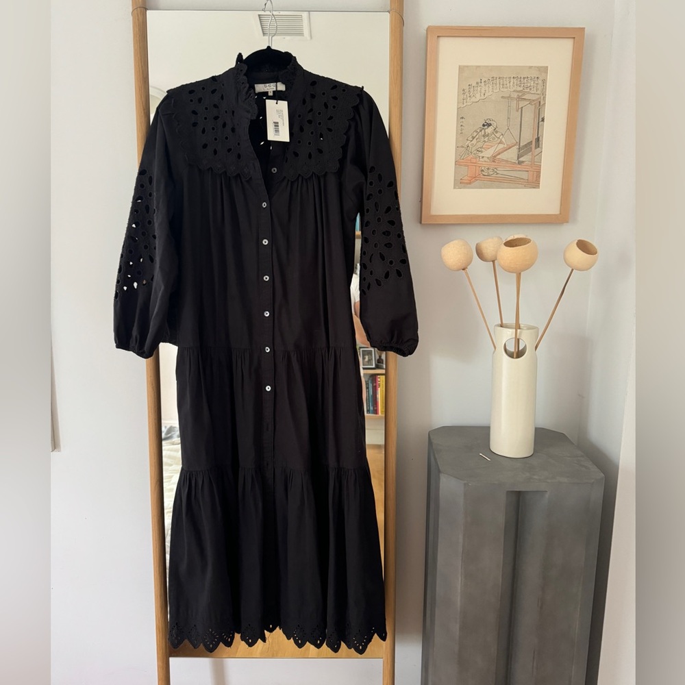 Sea New York - Hazel broderie-trim cotton dress